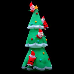 Christmas Inflatable Santa Tree 5M Outdoor Xmas Decorations Lights