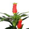 Faux Red Flowering Multi Cane Dracena 167cm