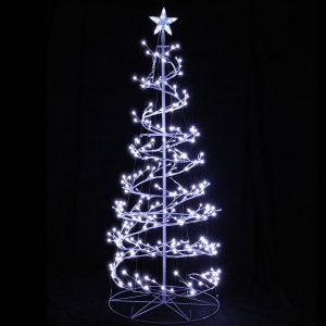 Christmas Tree 1.8M 6FT LED Xmas Decoration Cold White Lights