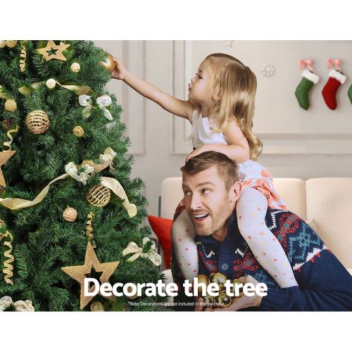 Jingle Jollys Christmas Tree 2.4M Xmas Trees Green Decorations 1400 Tips