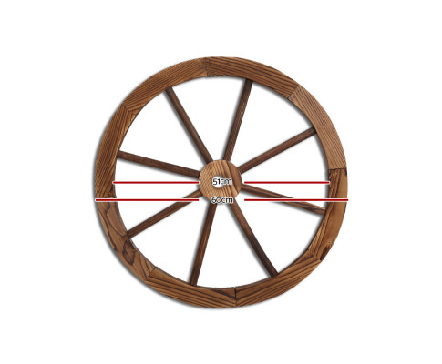 Wooden Wagon Wheel X2