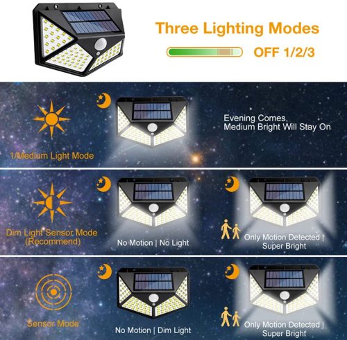 100 Waterproof LED Solar Fairy Light Outdoor with 8 Lighting Modes for Home,Garden and Decoration (4 pack)