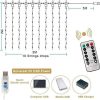 300 LEDs Window Curtain Fairy Lights 8 Modes and Remote Control for Bedroom (Multicolor, 300 x 300cm)