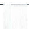 String Curtains 2 pcs 140×250 cm White