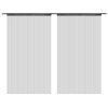 String Curtains 2 pcs 140×250 cm Black