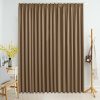 Blackout Curtain with Hooks Taupe 290×245 cm