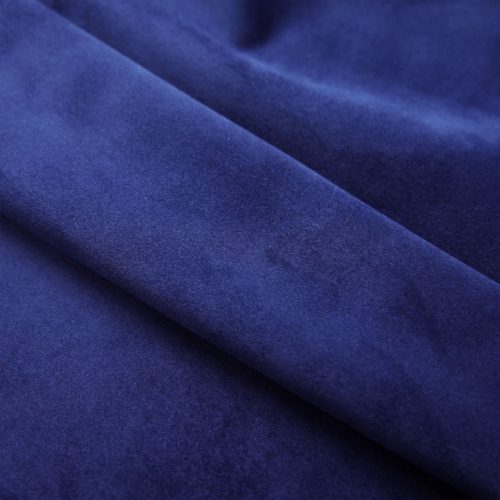 Blackout Curtain with Metal Rings Velvet Dark Blue 290×245 cm
