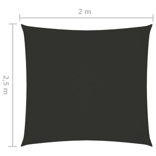 Sunshade Sail Oxford Fabric Rectangular 2×2.5 m Anthracite