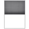 Plisse Insect Screen for Windows Aluminium 60×80 cm