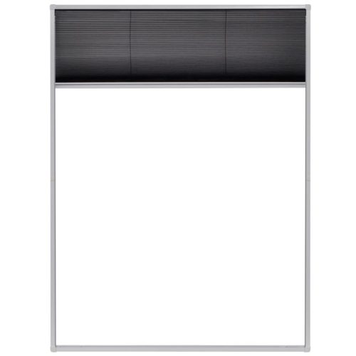 Plisse Insect Screen for Windows Aluminium 60×80 cm