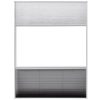 Plisse Insect Screen for Windows Aluminium 60×80 cm with Shade