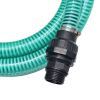Suction Hose with Connectors 10 m 22 mm Green