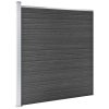 Fence Panel WPC 175×186 cm Black