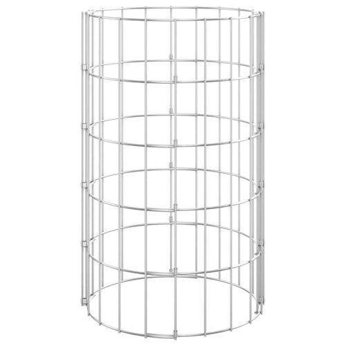 Circular Gabion Pole Galvanised Steel Ø30×50 cm