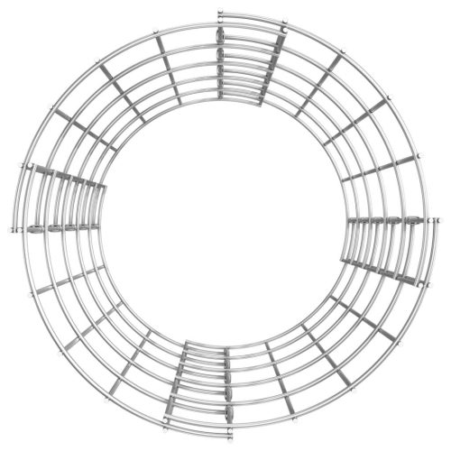 Circular Gabion Pole Galvanised Steel Ø30×50 cm