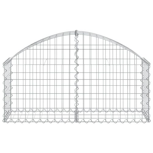 Arched Gabion Basket 100x30x40/60 cm Galvanised Iron