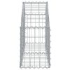 Arched Gabion Basket 100x30x40/60 cm Galvanised Iron