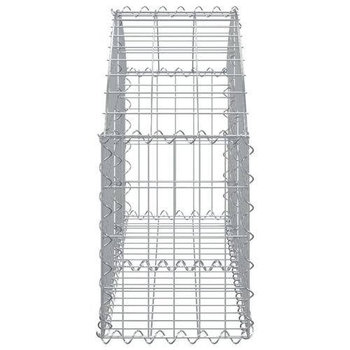 Arched Gabion Basket 100x30x40/60 cm Galvanised Iron