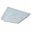 Ceiling Lamp Glass Square 1 x E27 Crystal