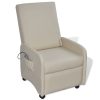 Massage Chair Cream Faux Leather