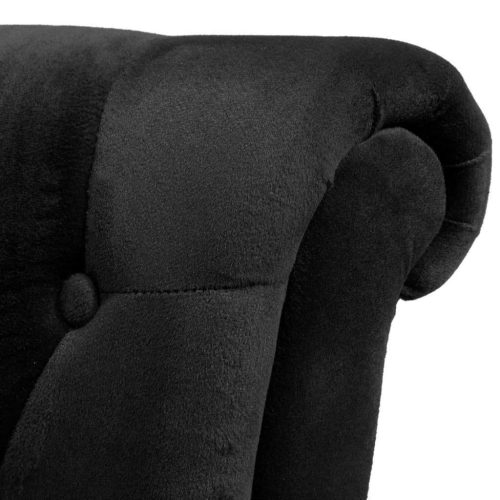 High Back Sofa Chair Black Fabric