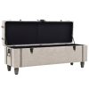 Storage Bench Set 3 pcs 112x37x45 cm Solid Wood and Steel