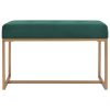 Bench 80 cm Green Velvet