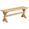 Hall Bench 120x35x45 cm Solid Mango Wood