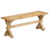 Hall Bench 120x35x45 cm Solid Mango Wood