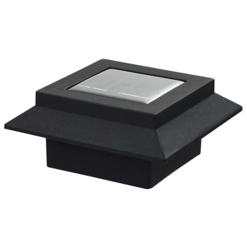 Outdoor Solar Lamps 12 pcs LED Square 12 cm Black