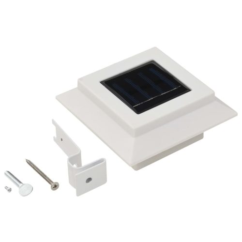 Outdoor Solar Lamps 12 pcs LED Square 12 cm White