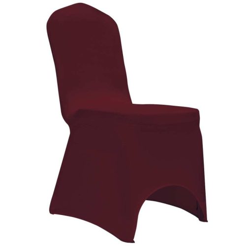 Chair Cover Stretch Burgundy 12 pcs