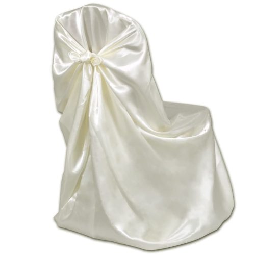 Chair Cover for Wedding Banquet 12 pcs Cream