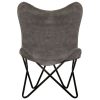 Butterfly Chair Anthracite Canvas
