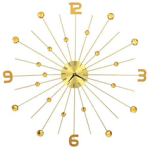 Wall Clock Metal 70 cm Golden