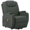 Massage Stand-up Chair Anthracite Faux Leather