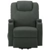 Massage Stand-up Chair Anthracite Faux Leather