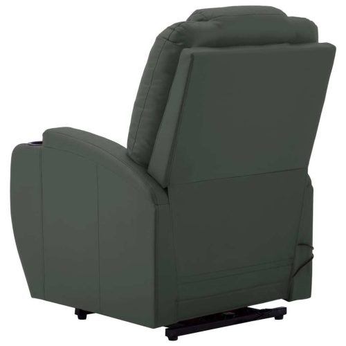 Massage Stand-up Chair Anthracite Faux Leather