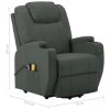 Massage Stand-up Chair Anthracite Faux Leather