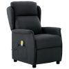 Massage Recliner Dark Grey Fabric