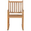 Rocking Chair with Anthracite Cushion Solid Teak Wood