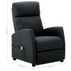 Electric Massage Reclining Chair Dark Grey Fabric