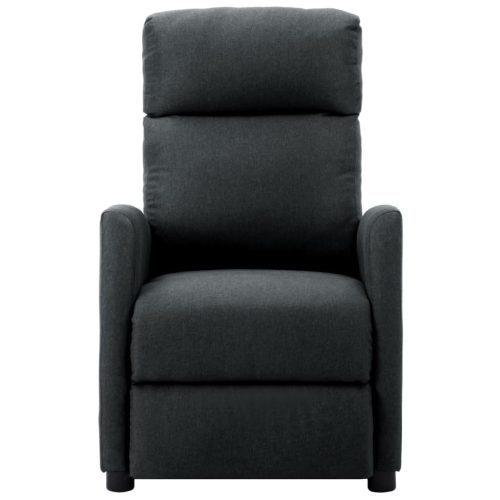 Electric Massage Reclining Chair Dark Grey Fabric