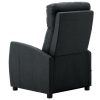 Electric Massage Reclining Chair Dark Grey Fabric