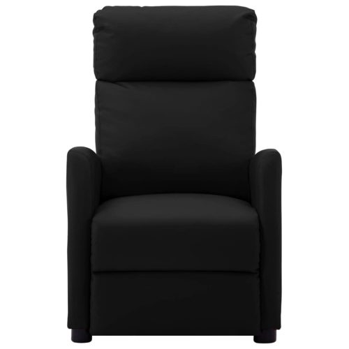 Electric Massage Reclining Chair Black Faux Leather