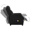 Electric Massage Reclining Chair Black Faux Leather