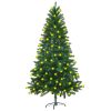 Artificial Christmas Tree with LEDs 150 cm Green