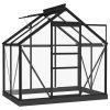 Glass Greenhouse Anthracite 155x103x191 cm Aluminium