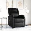 Stand up Massage Chair Black Faux Leather