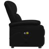 Stand up Massage Chair Black Faux Leather